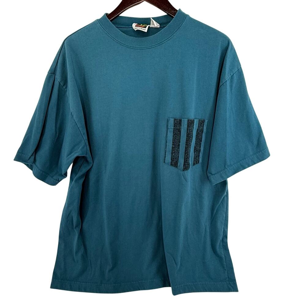 Vintage Vicenzi Blue Pocket Tee XL
